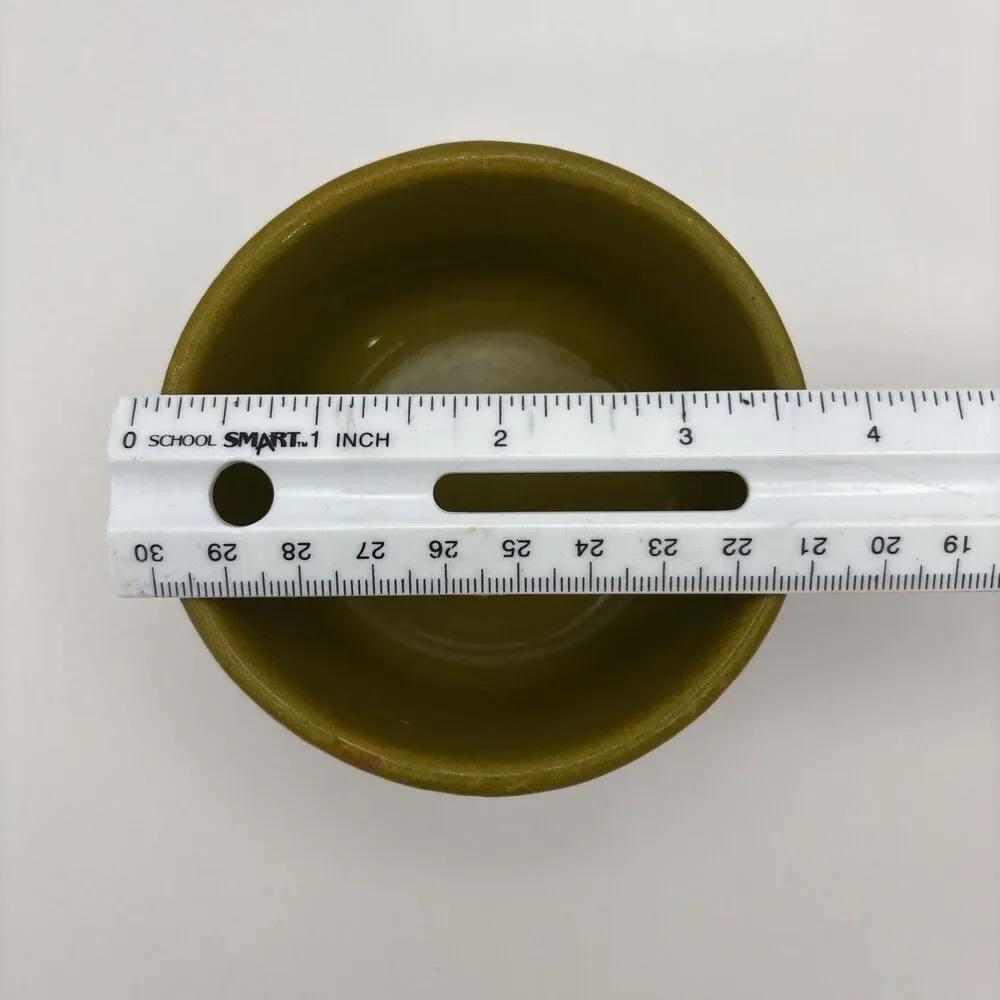 Pacific Stoneware Dish Green Vintage Pottery